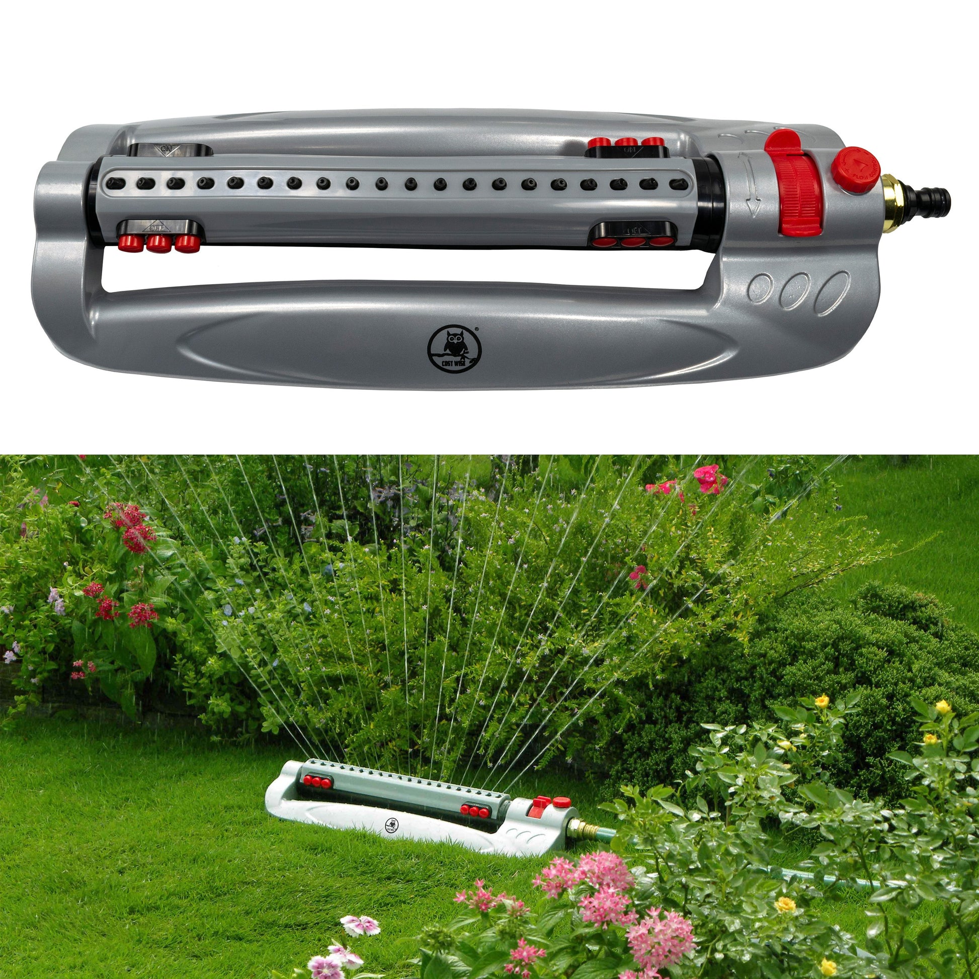 Bar Metal Turbo Oscillating Sprinkler