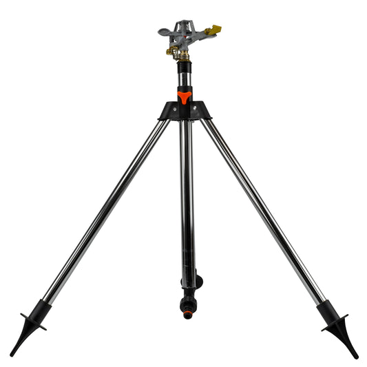 Pulsating Lawn Sprinkler on Tripod 90cm Weatherproof Cover Garden Irrigation Kit