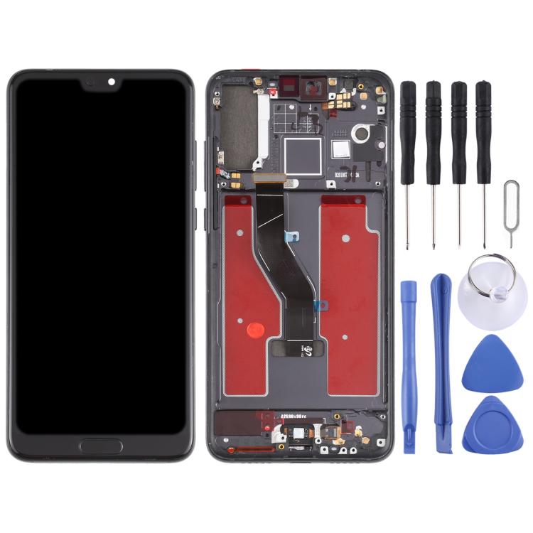 LCD Screen and Digitizer Full Assembly with Frame for Huawei P20 Pro, For Huawei P20 Pro