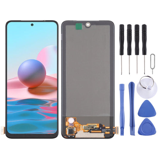 Original AMOLED Material LCD Screen and Digitizer Full Assembly for Xiaomi Redmi Note 10 4G / Redmi Note 10S / Redmi Note 11 SE India / Poco M5s  M2101K7AI, M2101K7AG, For Xiaomi Redmi Note 10 / Redmi Note 11 SE India / Poco M5s  (Original)