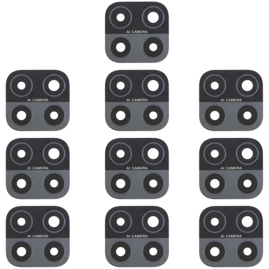 For OPPO A15 / A15s / A35 CPH2185 CPH2179 PEHM00 10pcs Back Camera Lens, For OPPO A15 / A15s