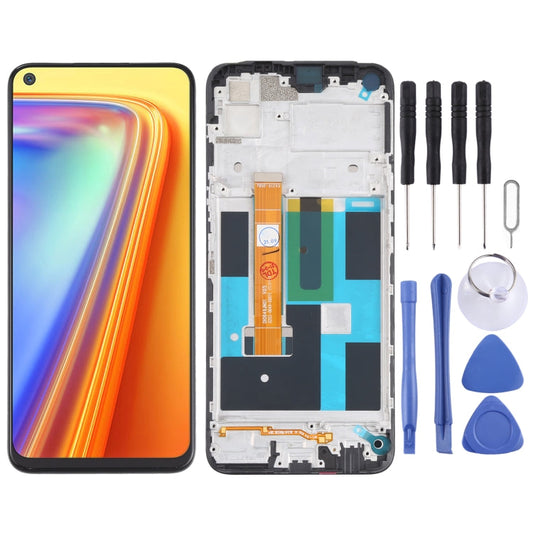 LCD Screen and Digitizer Full Assembly With Frame for OPPO Realme Narzo 20 Pro / Realme 7 (Global) 4G RMX2155, For OPPO Realme 7 (Global) 4G