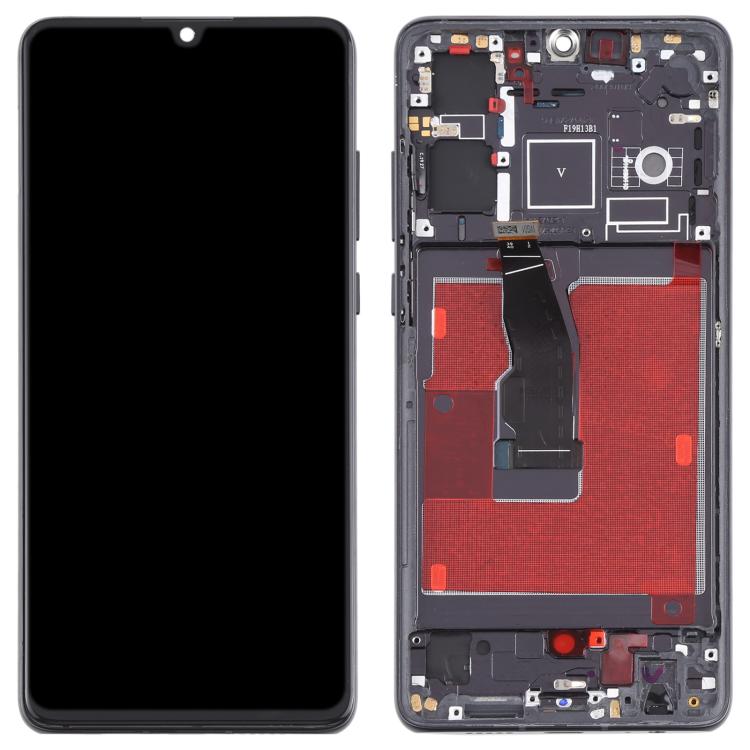 LCD Screen and Digitizer Full Assembly With Frame for Huawei P30, For Huawei P30, For Huawei P30 (Breathing Crystal)