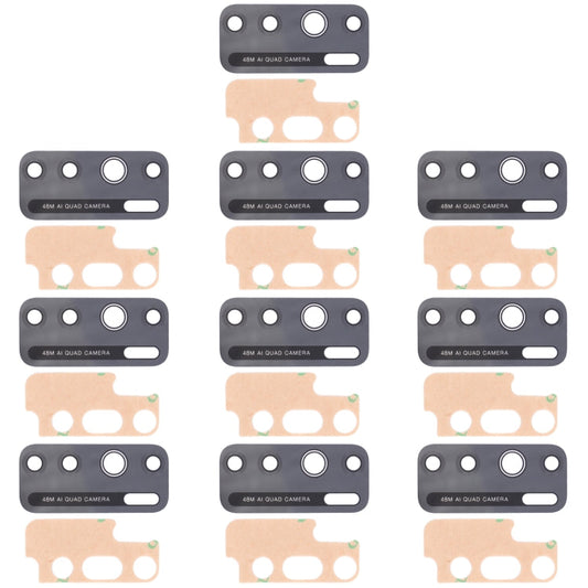 For Tecno Camon 15 CD7 10pcs Back Camera Lens, For Tecno Camon 15