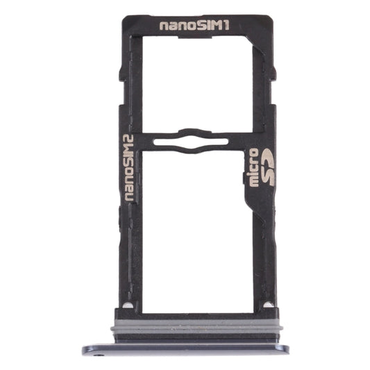 Nano SIM Card Tray + Nano SIM Card Tray / Micro SD Card Tray for LG G8S ThinQ LMG810, LM-G810, LMG810EAW, For LG G8S ThinQ