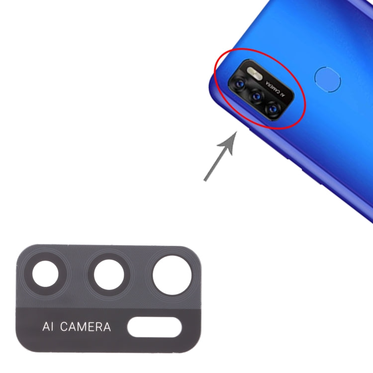 10 PCS Back Camera Lens for ZTE Blade A7s 2020, For ZTE Blade A7s 2020