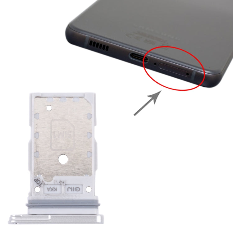 For Samsung Galaxy S21 FE 5G SM-G990B Original SIM Card Tray + SIM Card Tray