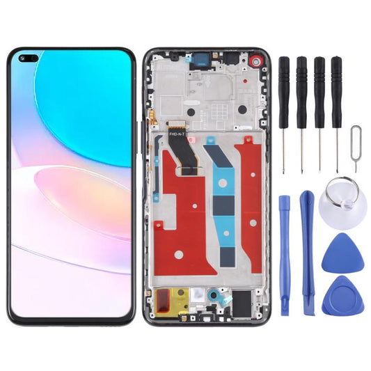 Original LCD Screen and Digitizer Full Assembly with Frame for Huawei Nova 8i, For Huawei Nova 8i