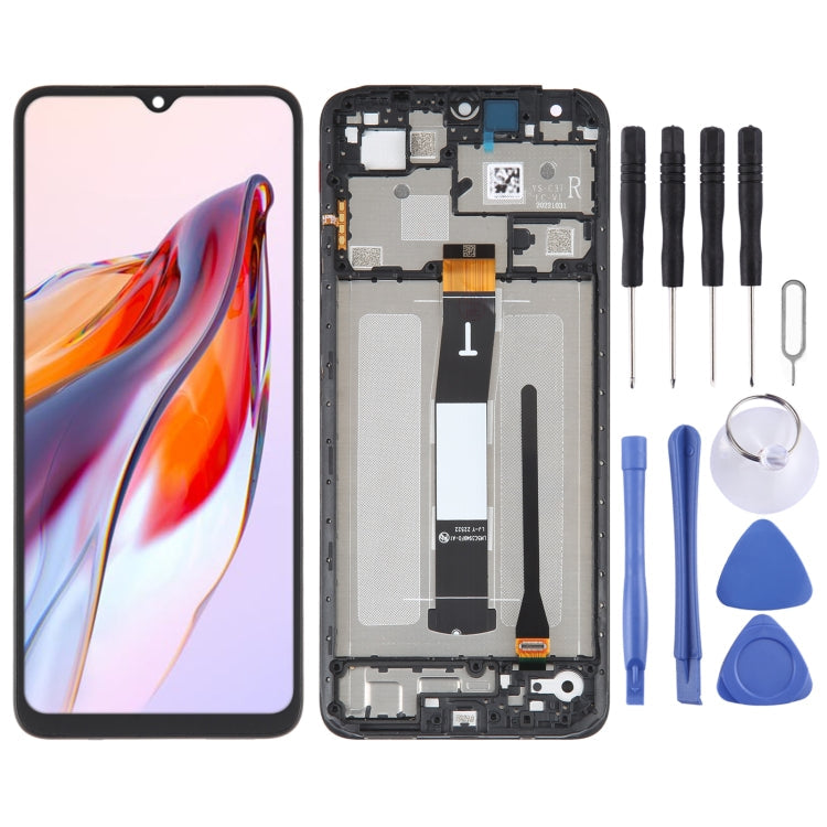 Original LCD Screen For Xiaomi Redmi 12C Digitizer Full Assembly with Frame