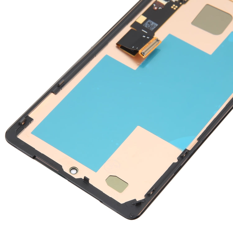 AMOLED LCD Screen For Google Pixel 7 Pro GV4BC GE2AE Digitizer Full Assembly with Frame (Black)