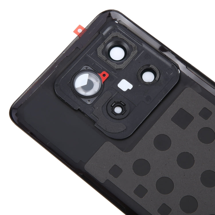 For OnePlus 10T Battery Back Cover with Camera Lens Cover(Black)