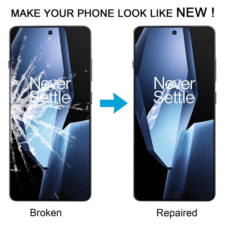 For OnePlus Ace 5 PKG110 Front Screen Outer Glass Lens with OCA Optically Clear Adhesive, For OnePlus Ace 5