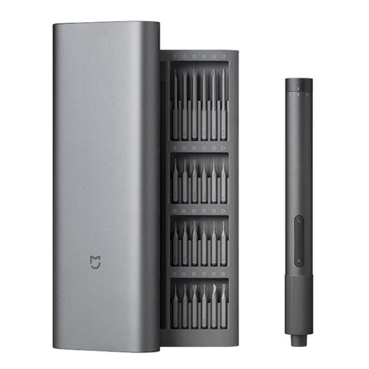 25 in 1 Original Xiaomi Mijia Electric Precision Screwdriver Kit Rechargeable Magnetic Aluminum Case, Mijia 25 in 1