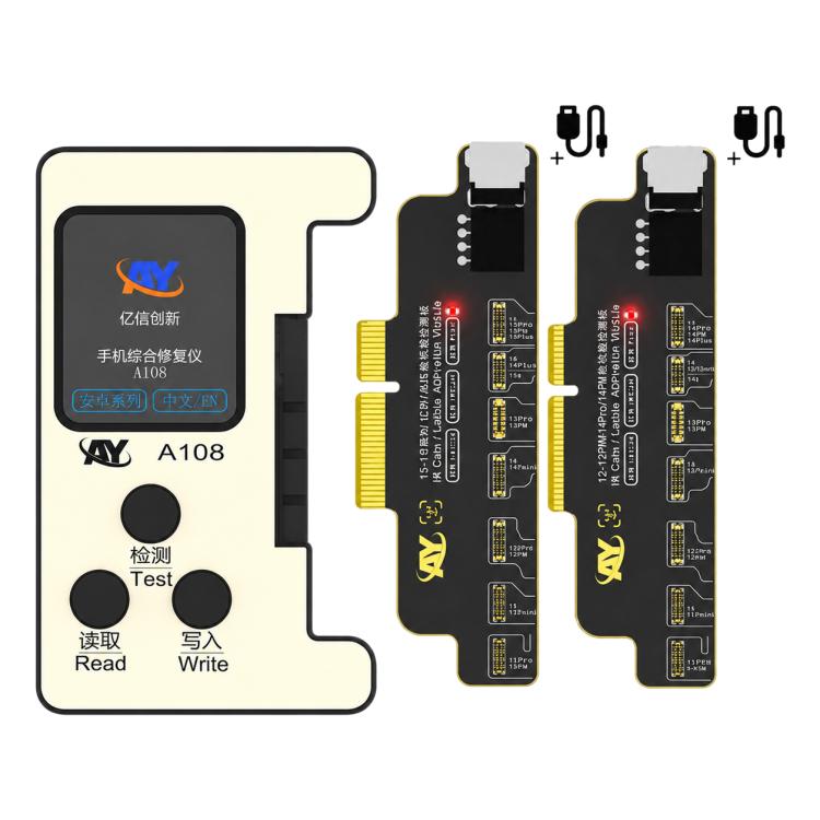 AY A108 Multi-function Dot Matrix Battery Repair Programmer for iPhone 8-16 Pro Max, A108 for iP 8-16 Pro Max