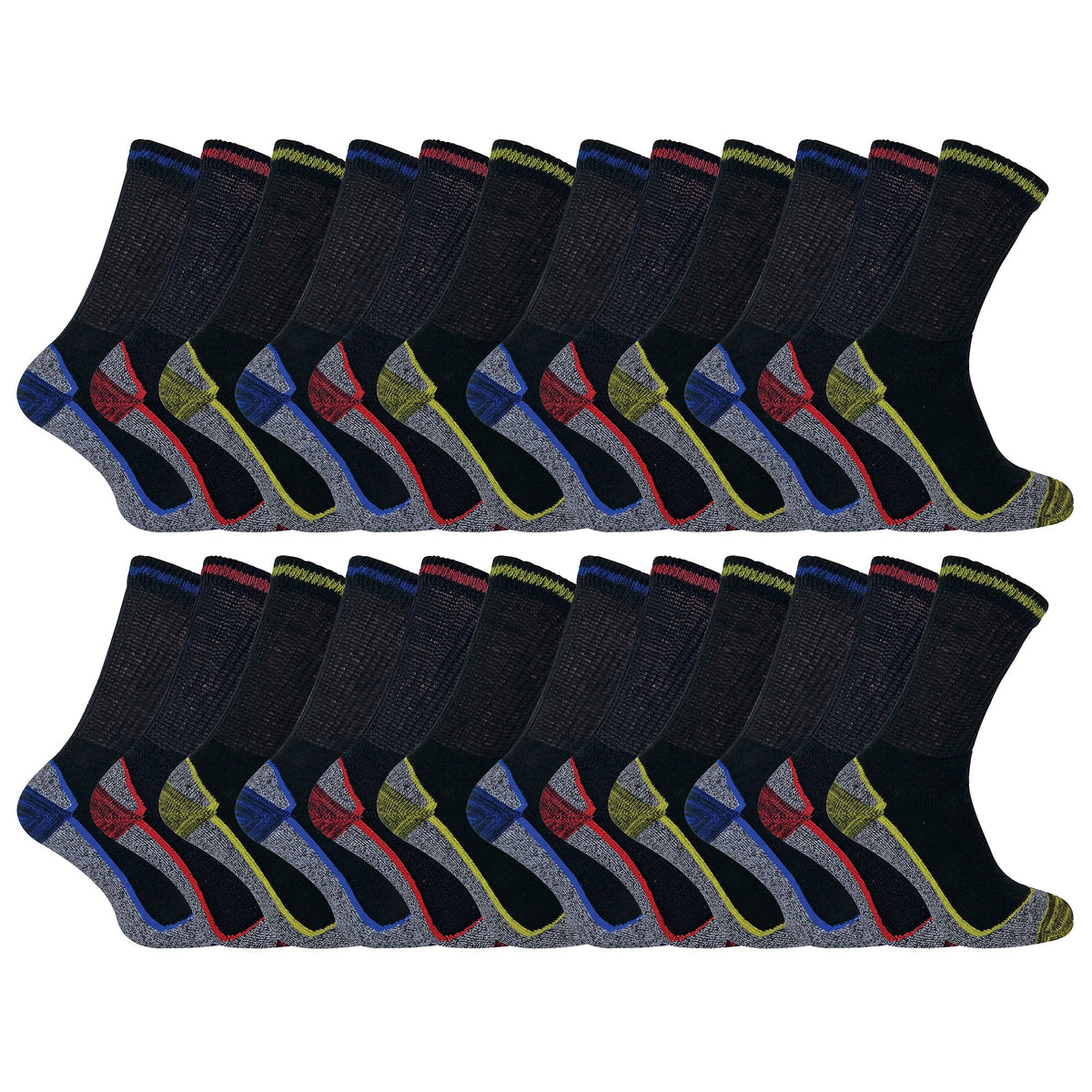 Mens / Ladies Summer Cotton Bamboo Work Socks (Multipack Options)