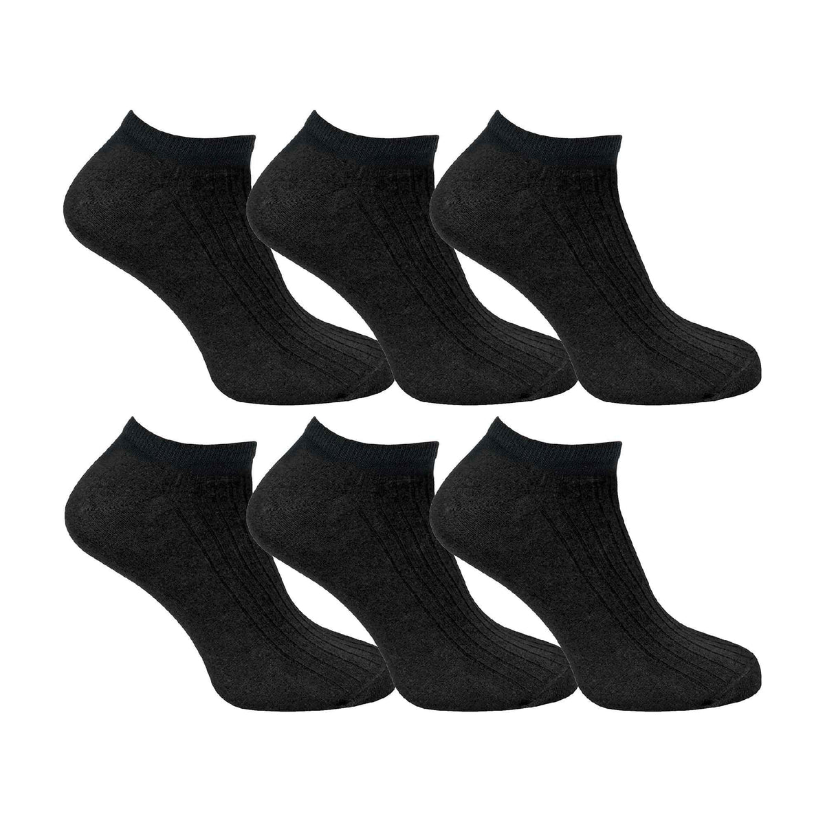 6 Pack Kids 100% Cotton Low Cut Ankle Socks
