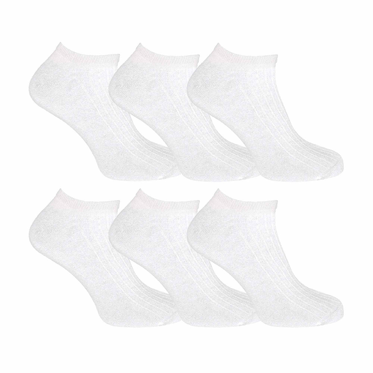 6 Pack Kids 100% Cotton Low Cut Ankle Socks