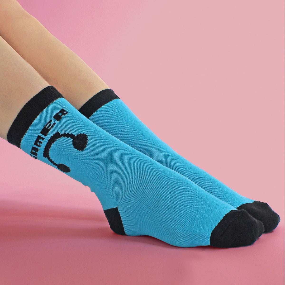 3 Pack Girls & Boys Novelty Video Gaming Socks (2 Sizes)