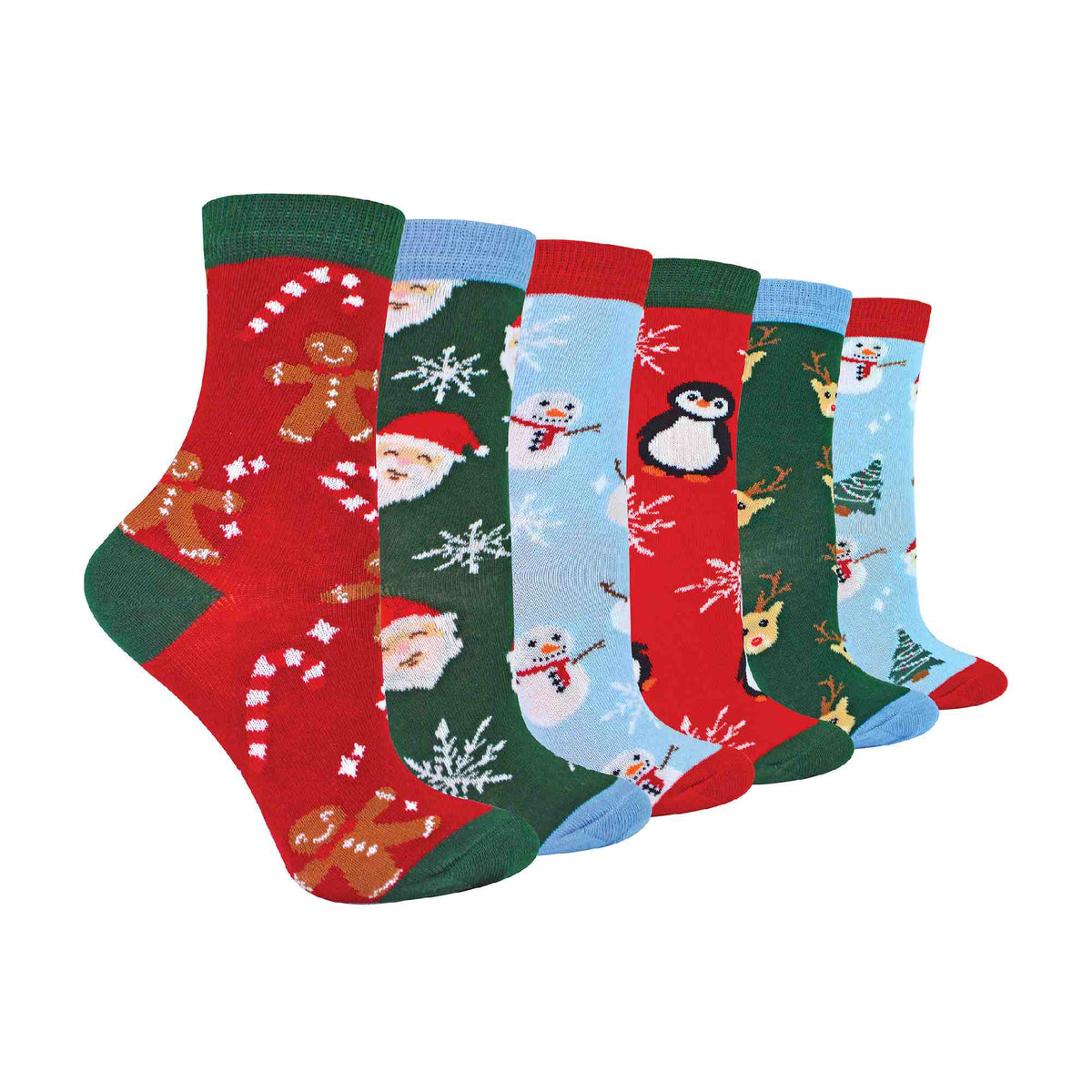 Kids Novelty Festive Christmas Socks (Multipack Options)