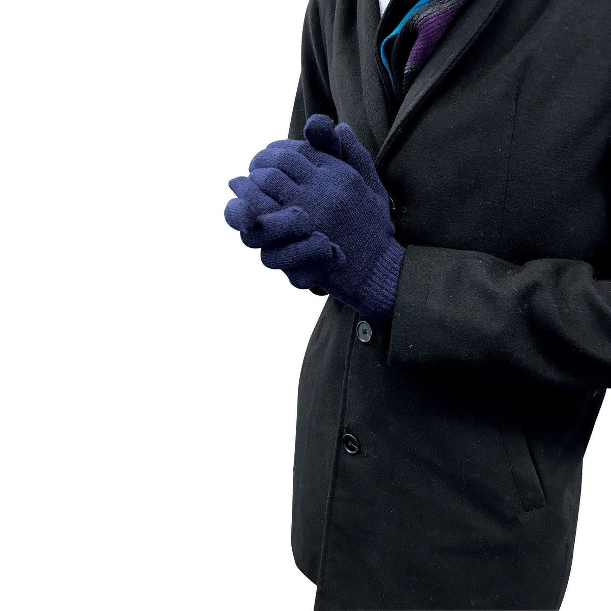 Mens Thin Knitted Winter Magic Thermal Wool Gloves