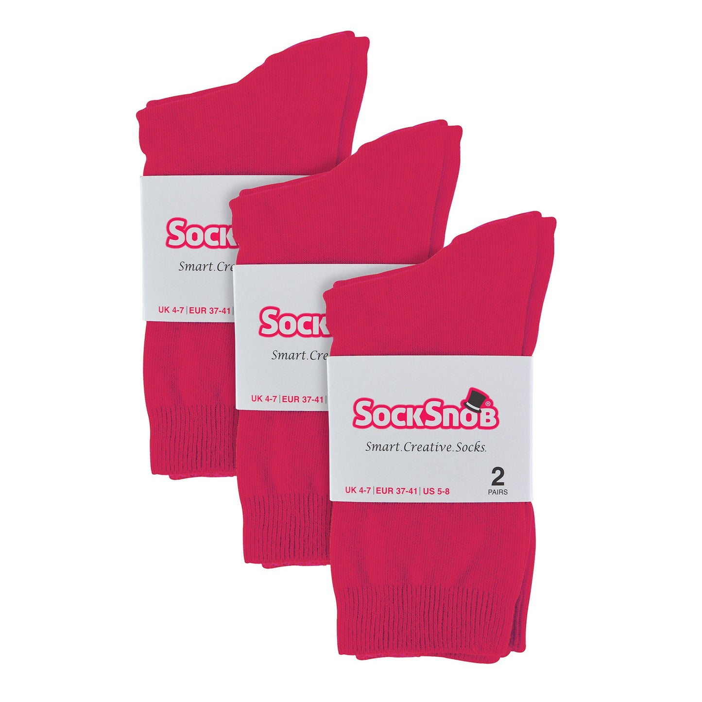 Ladies Plain Coloured Cotton Rich Dress Socks (Multipack Options)
