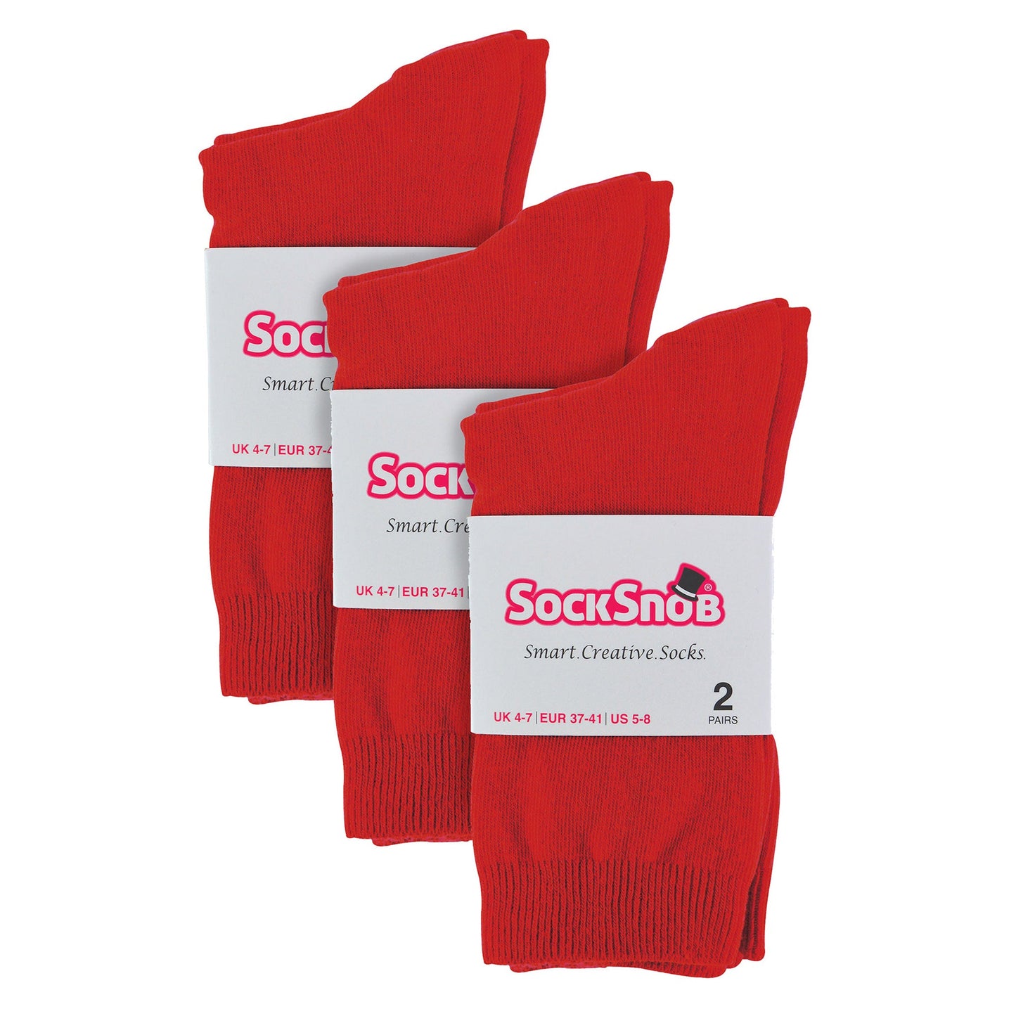 Ladies Plain Coloured Cotton Rich Dress Socks (Multipack Options)