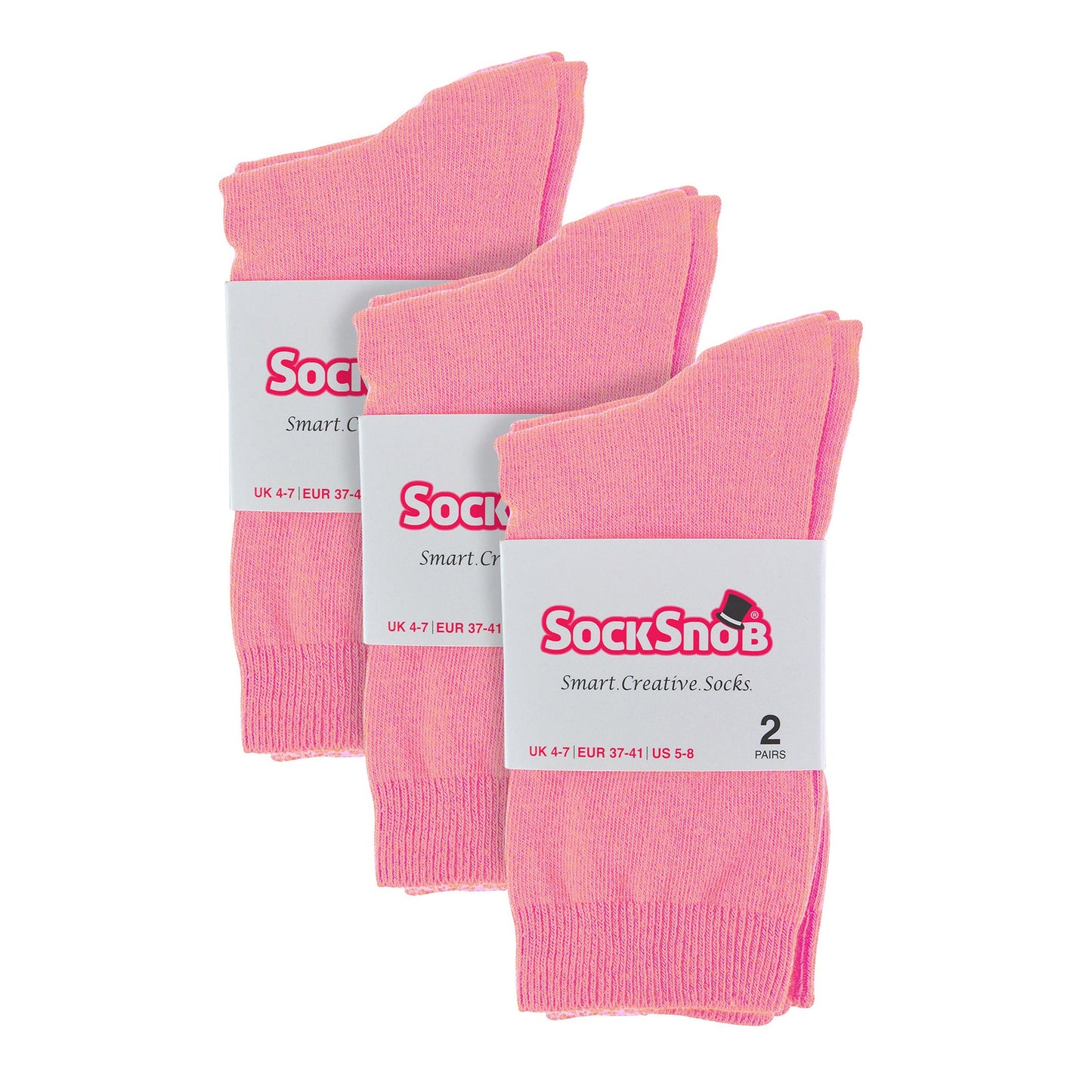 Ladies Plain Coloured Cotton Rich Dress Socks (Multipack Options)