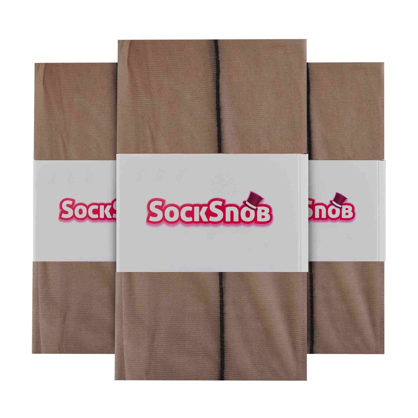 3 Pair 40 Denier Seamed Ultra Sheen Ladies Tights with Line Up the Back