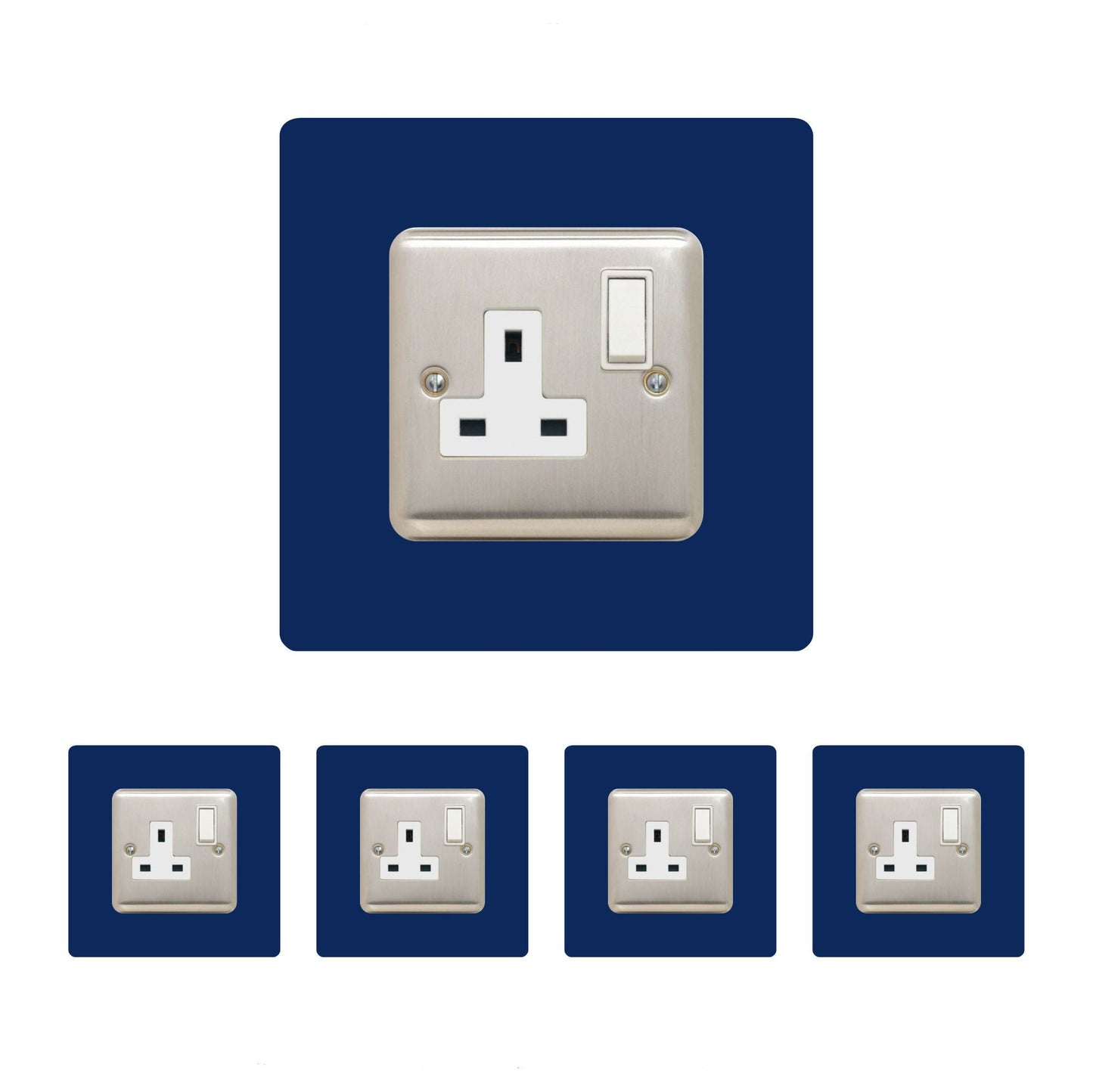 Set of 5 Single Socket Surround, square