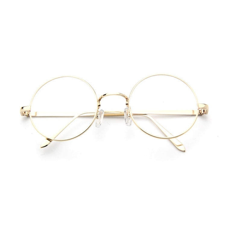 Round-Framed Glasses Small Fresh, Round-Framed Glasses, Golden, Silver, Bronze, Gun gray