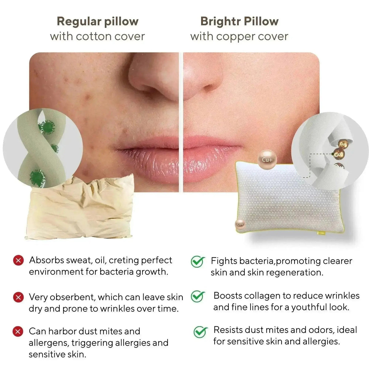 Brightr® Stella Hybrid Neck Support pillow