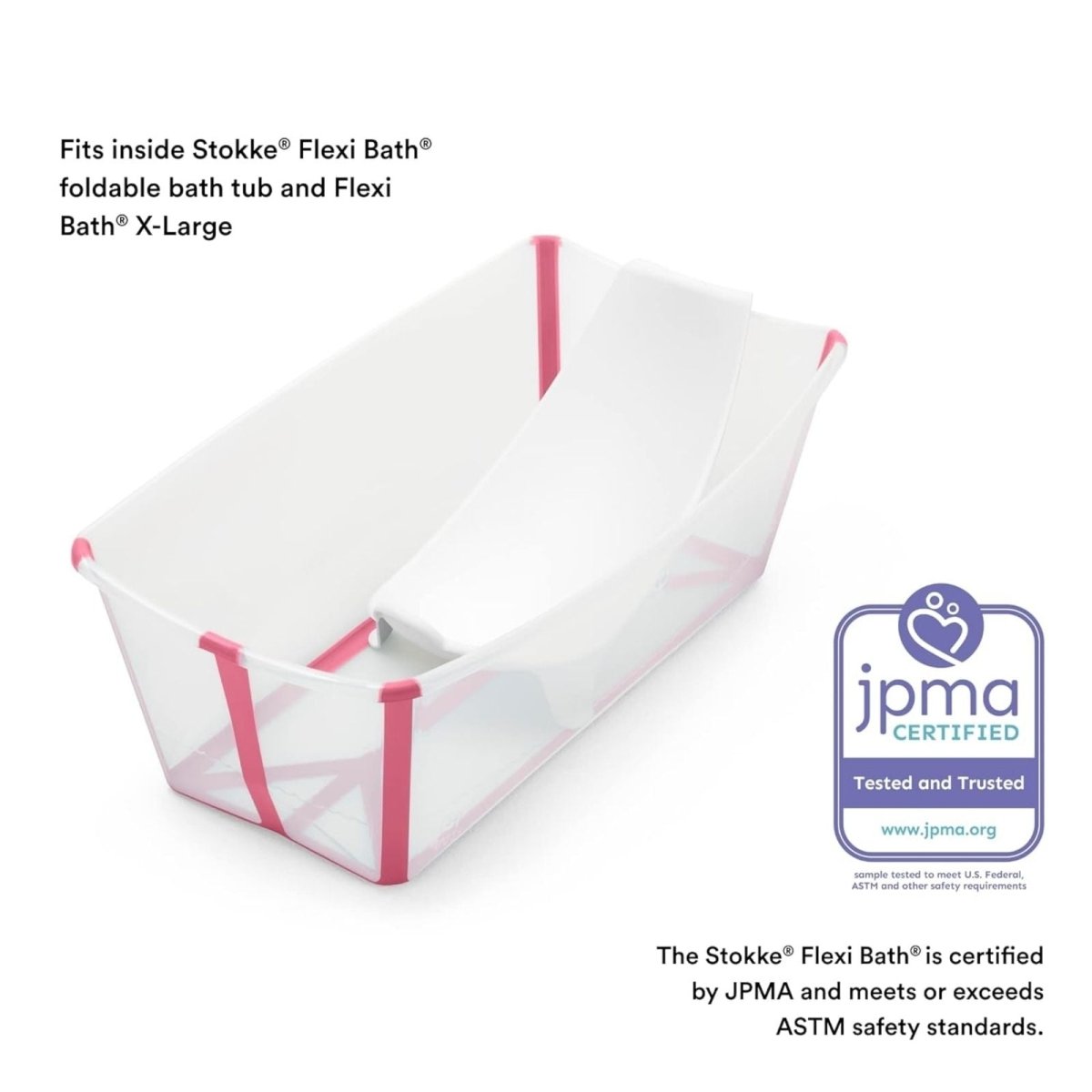 Stokke Flexi Bath Baby Support - White