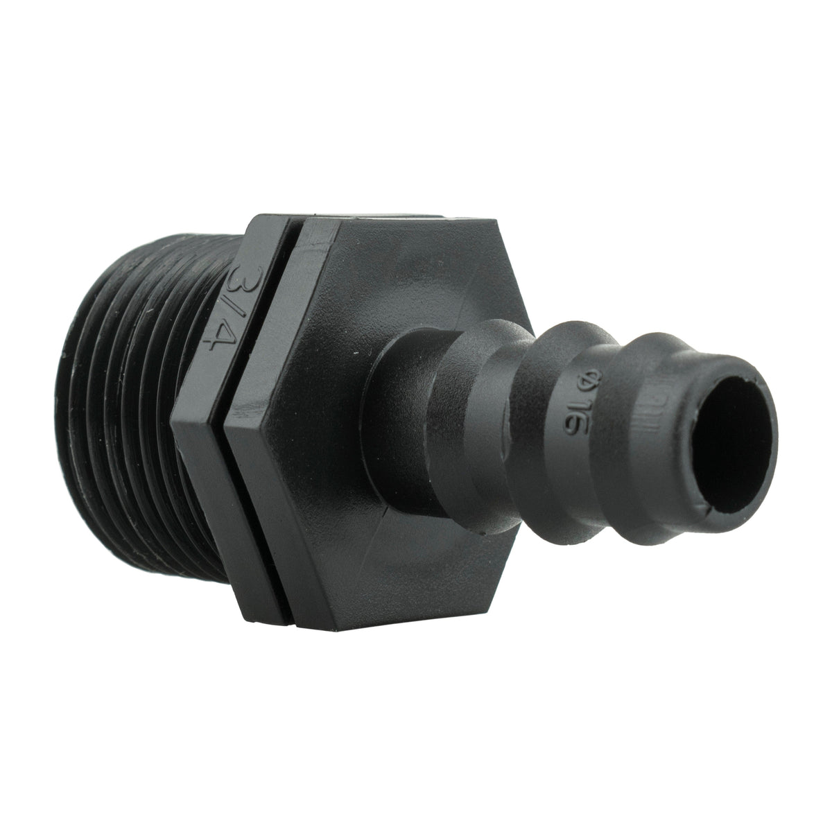IBC 2” S60X6 Cap with In-Line BSPF Valve and 16mm Barbed Straight