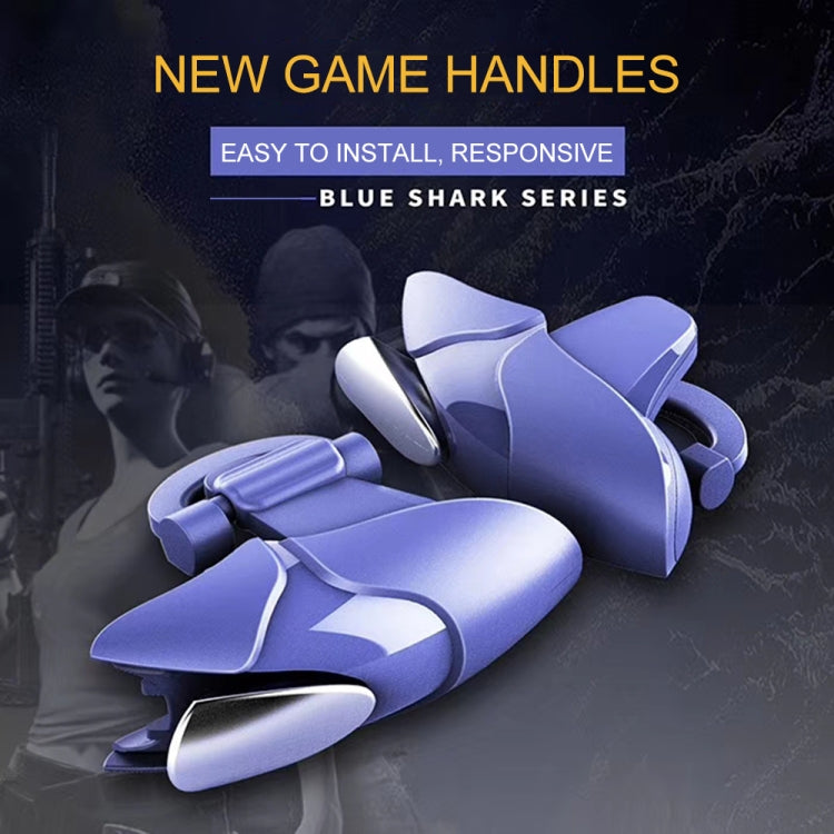 Blue Shark Shark Eat Chicken Game Auxiliary Handle, Blue