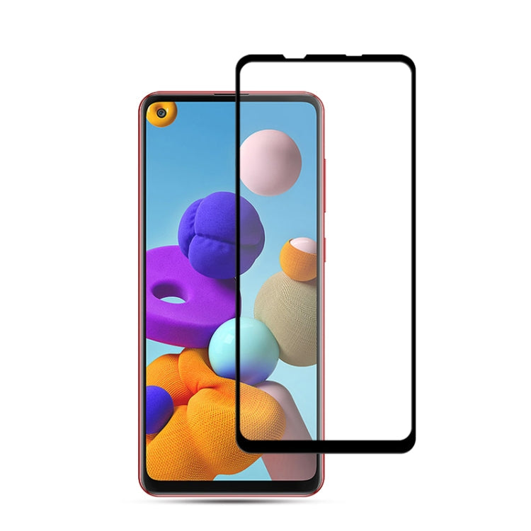 For Samsung Galaxy A21s mocolo 0.33mm 9H 2.5D Full Glue Tempered Glass Film