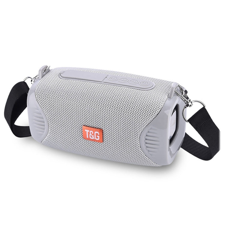 T&G TG532 10W Wireless Bluetooth Speaker Waterproof Portable Outdoor Mini Column Box Loudspeaker with FM Radio(Gray)