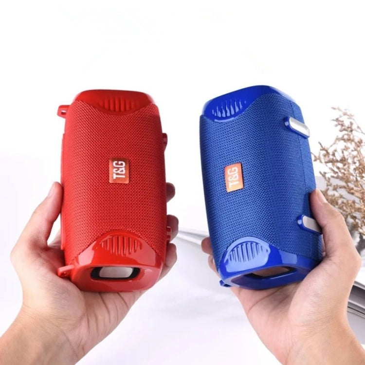 T&G TG532 10W Wireless Bluetooth Speaker Waterproof Portable Outdoor Mini Column Box Loudspeaker with FM Radio(Green)