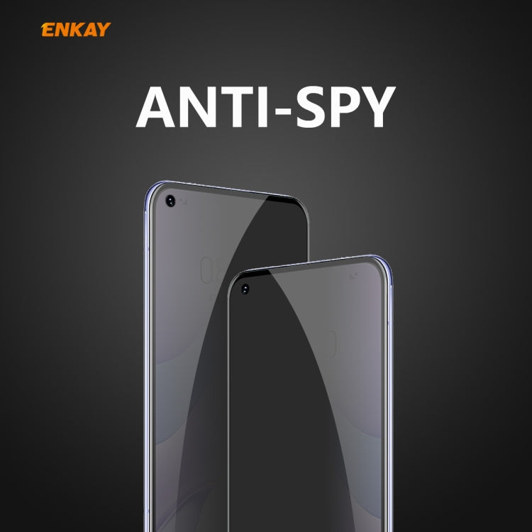For Huawei Honor 30 ENKAY Hat-Prince 0.26mm 9H 6D Privacy Anti-spy Full Screen Tempered Glass Film