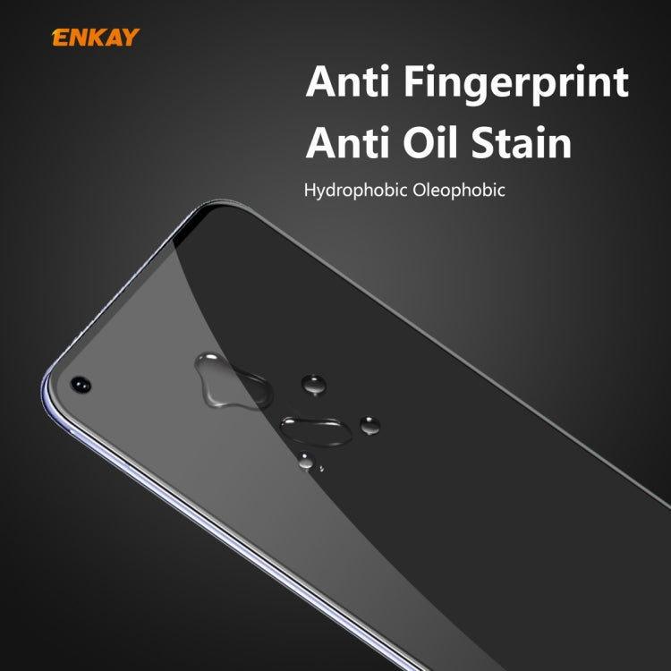 For Huawei NOVA 7 ENKAY Hat-Prince 0.26mm 9H 6D Privacy Anti-spy Full Screen Tempered Glass Film