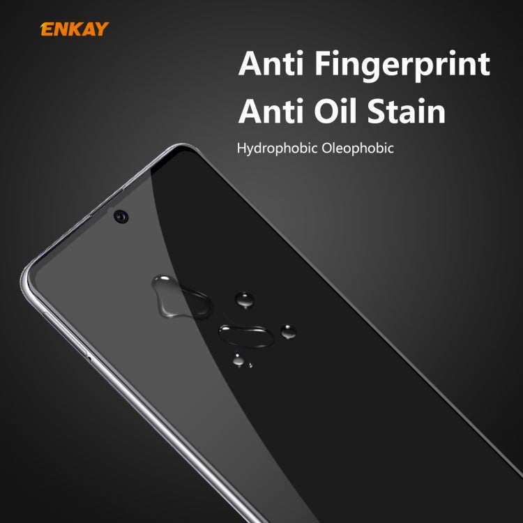 For Samsung Galaxy A71 ENKAY Hat-Prince 0.26mm 9H 6D Privacy Anti-spy Full Screen Tempered Glass Film