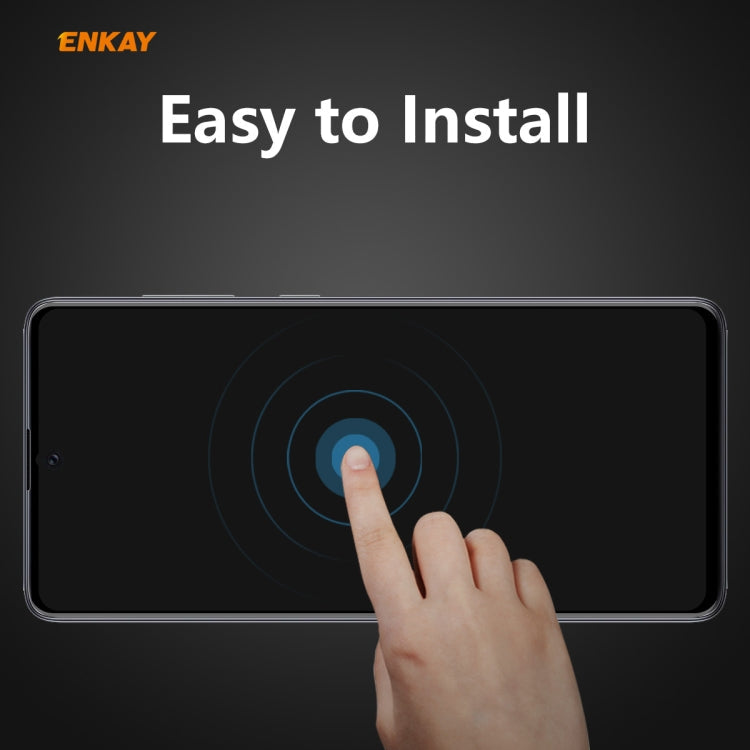 For Samsung Galaxy A71 ENKAY Hat-Prince 0.26mm 9H 6D Privacy Anti-spy Full Screen Tempered Glass Film