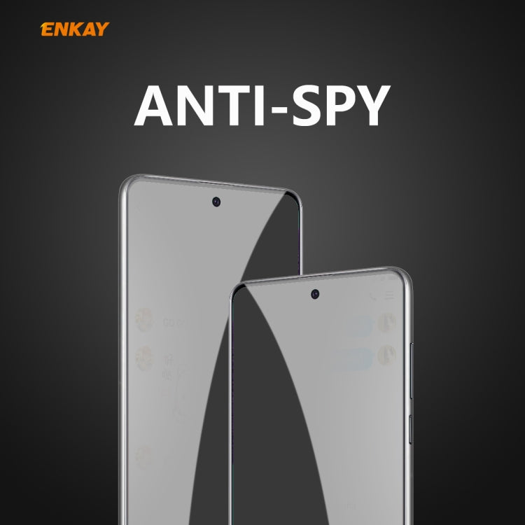For Samsung Galaxy A51 ENKAY Hat-Prince 0.26mm 9H 6D Privacy Anti-spy Full Screen Tempered Glass Film