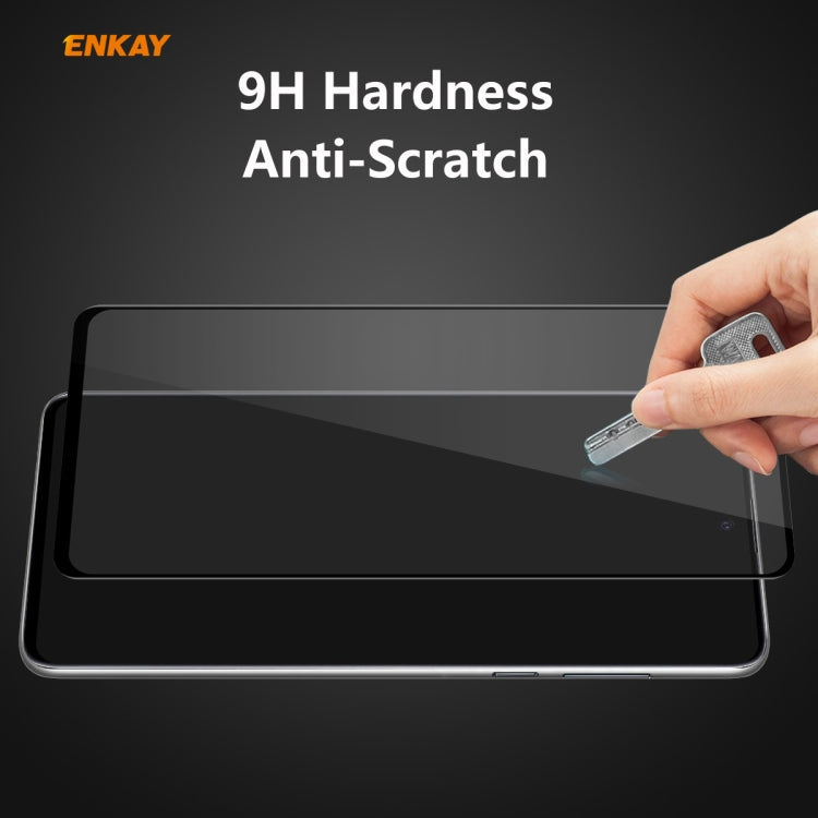 For Samsung Galaxy A51 ENKAY Hat-Prince 0.26mm 9H 6D Privacy Anti-spy Full Screen Tempered Glass Film