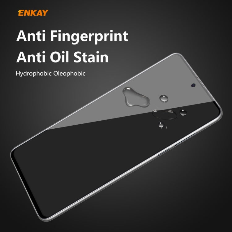 For Samsung Galaxy A51 ENKAY Hat-Prince 0.26mm 9H 6D Privacy Anti-spy Full Screen Tempered Glass Film
