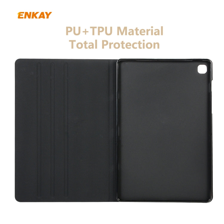 For Samsung Galaxy Tab S6 Lite P610 / P615 / Tab S6 Lite 2022 / P613 / P619 ENKAY Elastic Leather Tablet Case with Holder(Golden)