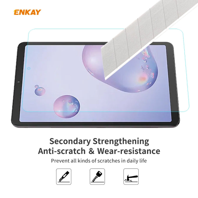For Samsung Galaxy Tab A 8.4 (2020) 2 PCS ENKAY Hat-Prince 0.33mm 9H Surface Hardness 2.5D Explosion-proof Tempered Glass Screen Protector