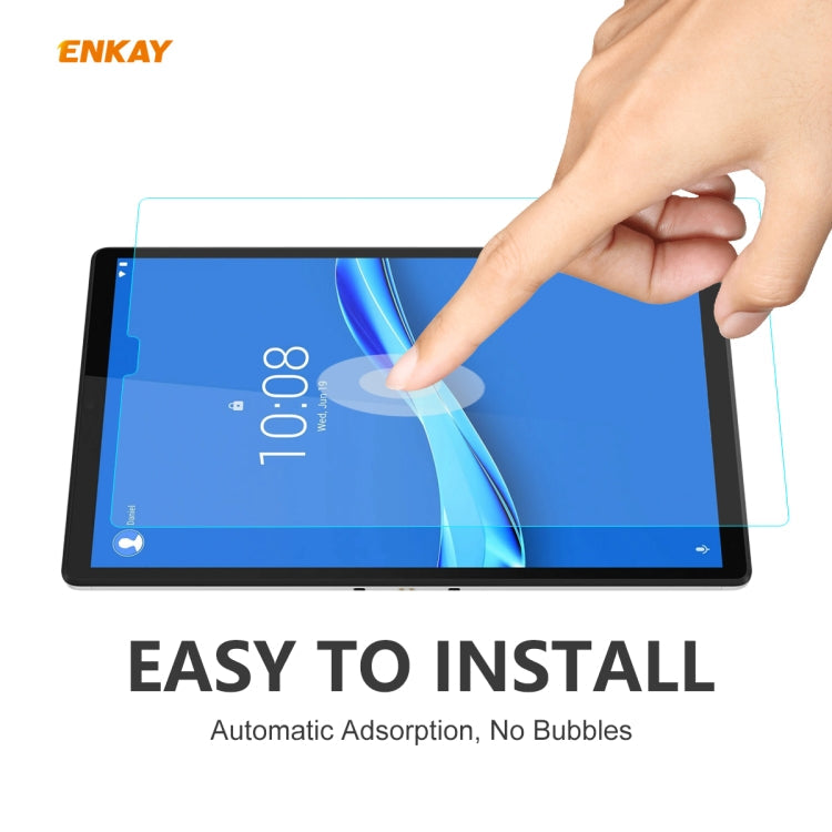 For Lenovo M10 Plus 10.3 2 PCS ENKAY Hat-Prince 0.33mm 9H Surface Hardness 2.5D Explosion-proof Tempered Glass Screen Protector