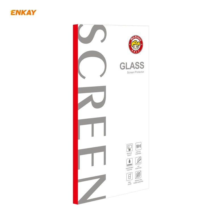 For OnePlus Nord ENKAY Hat-Prince Full Glue 0.26mm 9H 2.5D Tempered Glass Full Coverage Film
