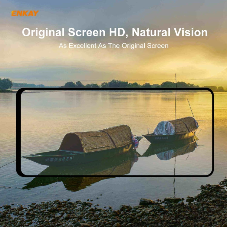 For OnePlus Nord ENKAY Hat-Prince Full Glue 0.26mm 9H 2.5D Tempered Glass Full Coverage Film