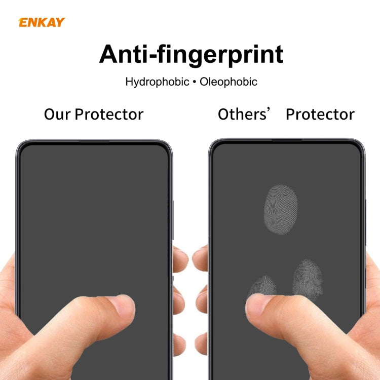 For OnePlus Nord 5 PCS ENKAY Hat-Prince Full Glue 0.26mm 9H 2.5D Tempered Glass Full Coverage Film